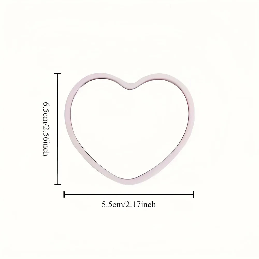 36Pcs/12sets Bridal Shower Favors - Pink Heart Mirrors with Thank You Cards & Tulle Bags for Bridesmaid & Wedding Favors