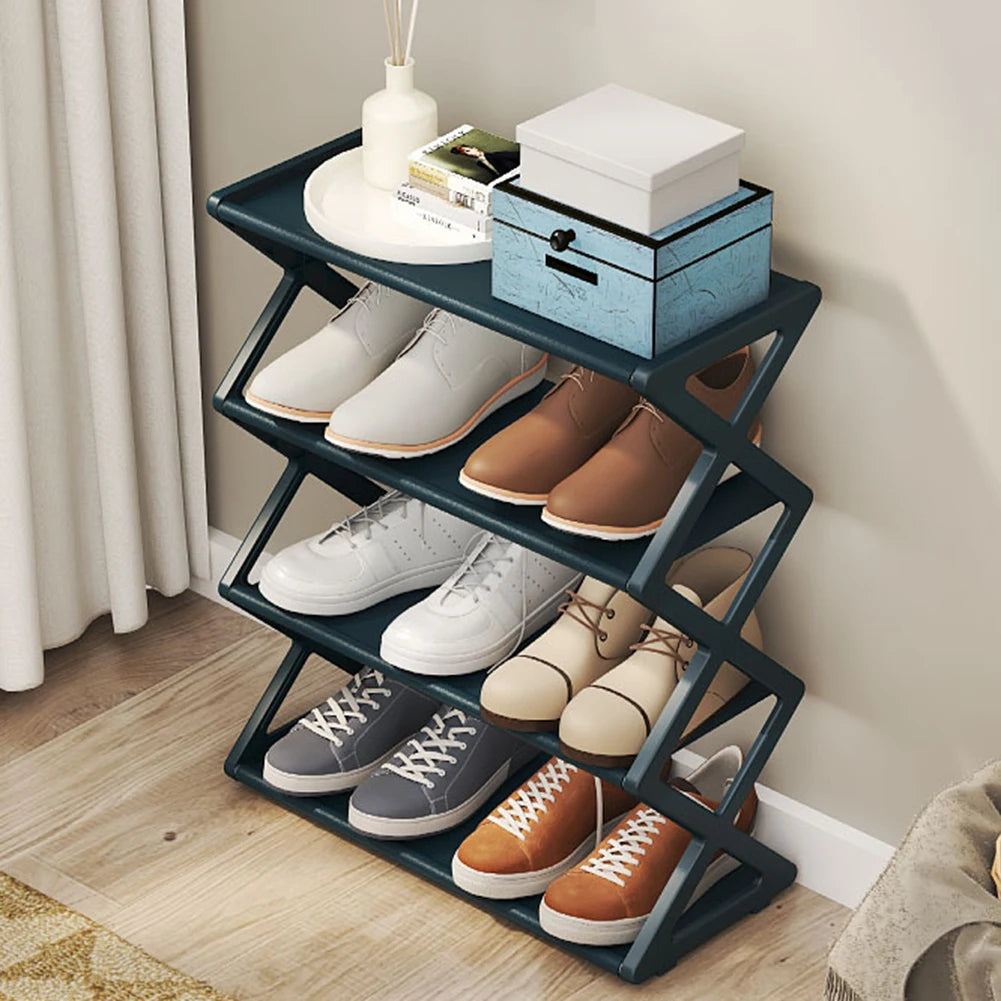 Dorm Room Storage Entryway Organization Ladder Shoe Rack Shoe Organizer X-shaped Shoe Organizer Organized Footwear Storage