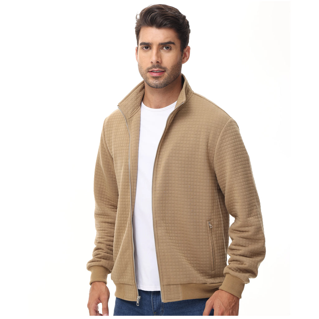 Men's Casual Jacket Coats Zip-up Fashion Streetwear Coat Sweatshirt Jackets Standing Collar Clothing