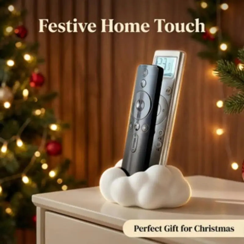 For TV/Air Conditioner Remotes, Phones Gadgets Cute 3D Cloud-Shaped Remote Control Holder - Desktop Home Storage Organizer Stand