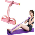 6 Tubes Resistance Band Set Multifunctional Workout Exercise Bands with NBR Comfort Handles Home Fitness Training Equipment