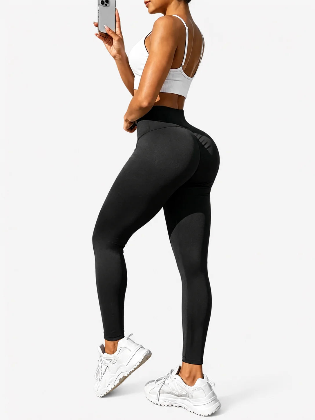 Yoga Leggings Women High Waisted Quick Dry Hip Lifting Tight Pants For Running Training Fitness
