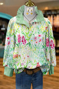 Women Long Sleeve Shirt Blouse Floral Print Casual Tops Spring Autumn Trendy Fashion Stripe Collar Button Down Shirt for Women