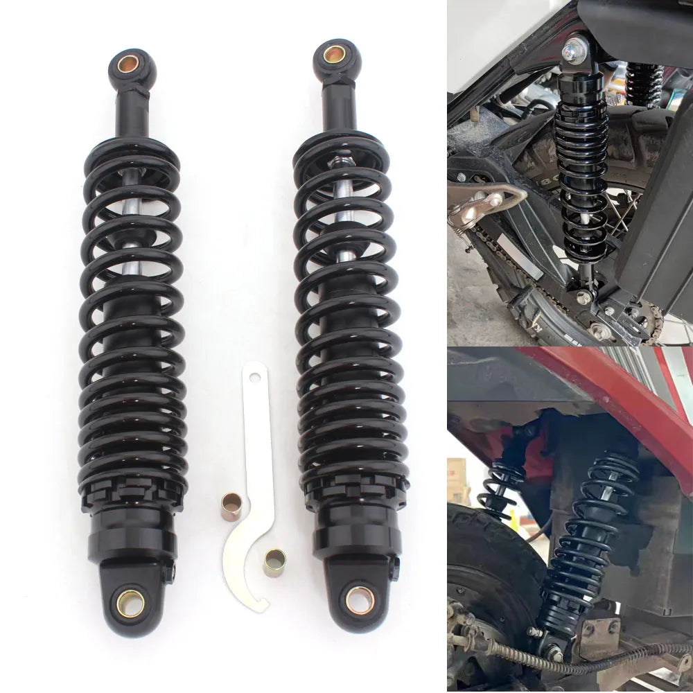 Motorcycle Accessories 1 Pair Rear Shock Absorbers Black 360mm Universal For Harley Kawasaki Honda Yamaha Suzuki ATV