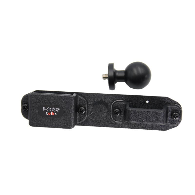 Support de fixation pour rotule sphérique 1/4 de talkie-walkie en plastique noir, avec attache de rotule sphérique, marque colks.