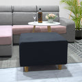 Nordic Elastic All-inclusive Footrest Ottoman Cover Sofa Pedal Cover Thicken Furniture Protection Universal Square Stool Cover