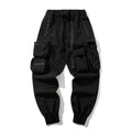 Men's Tactical Cargo Pants 2025 New Streetwear Joggers with Multi-Pockets Black Utility Work Pants Elastic Waist Casual Trousers