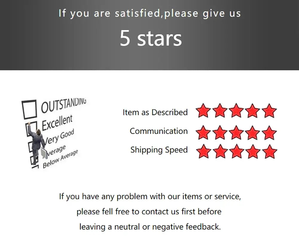 Five red stars rating graphic for customer satisfaction of custom engraved 4d bar keychain stainless steel.