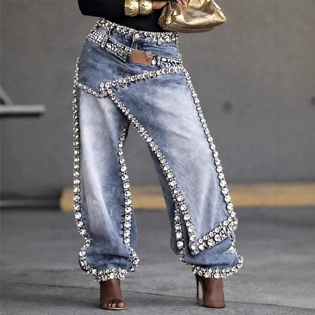 Fashion Women's Low Rise Denim Jeans Sexy Design 2026 New Summer Loose Fit Casual Trousers Universal Natural Waist Light Fold
