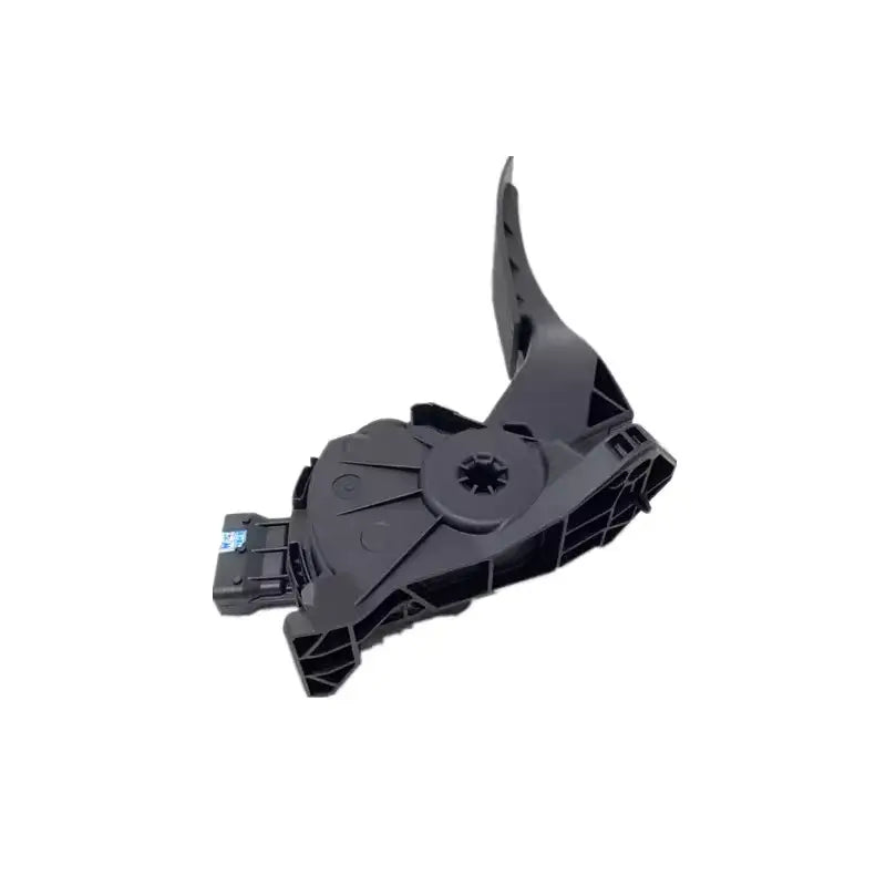 Mecanismo de cierre de puerta del lado posterior de automóvil de plástico negro con carcasa de sensor integrada y soportes de montaje para el conjunto del pedal del acelerador electrónico en vehículos GM.