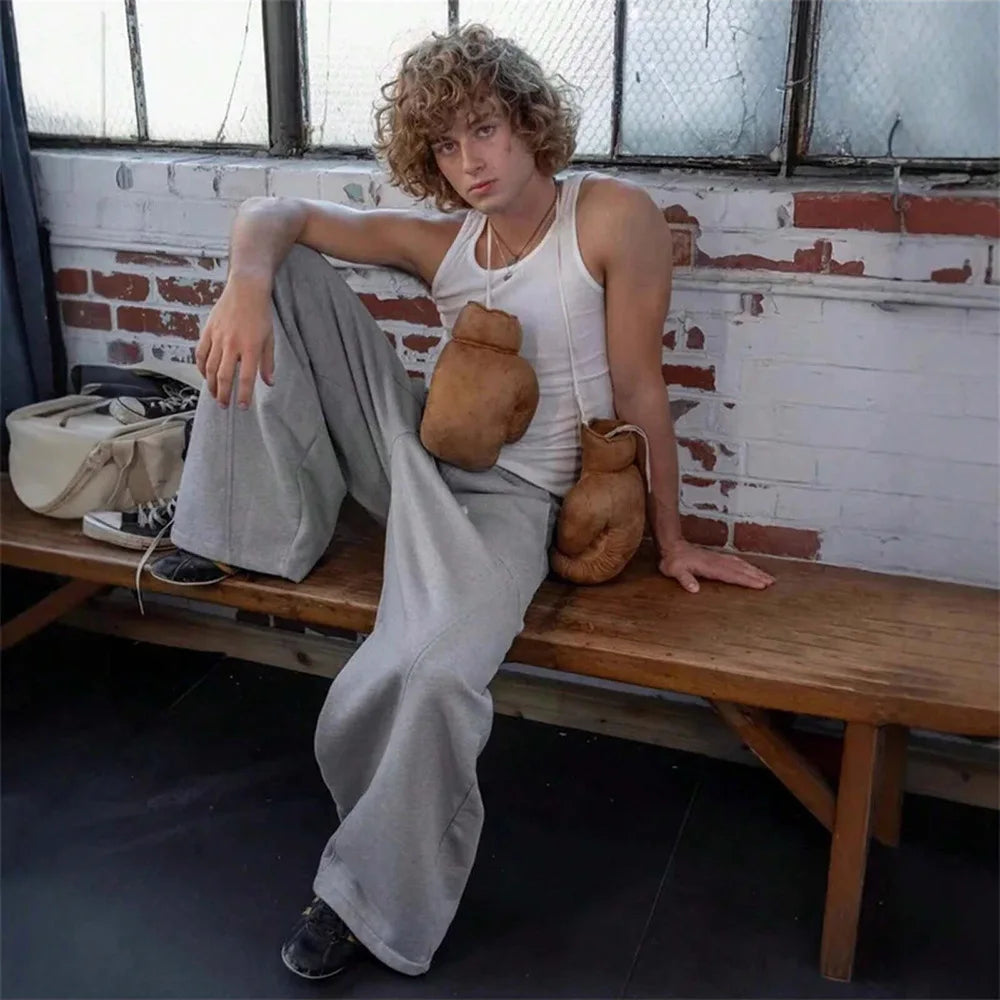 2025 New Hiphop Trousers Men Cargo Sweatpants Joggers Baggy Wide Leg Casual Pants for Men High Street Fashion Streetwear