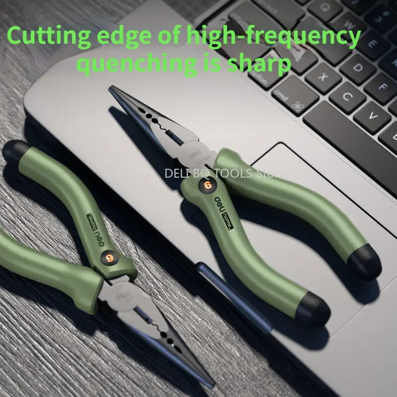 DELI Multitool Sets, Installation, Nail Hammer, Tape Measuring, Home Wrench, Pliers, Screwdriver, Hand Repair Tools Kits, 6 Pcs