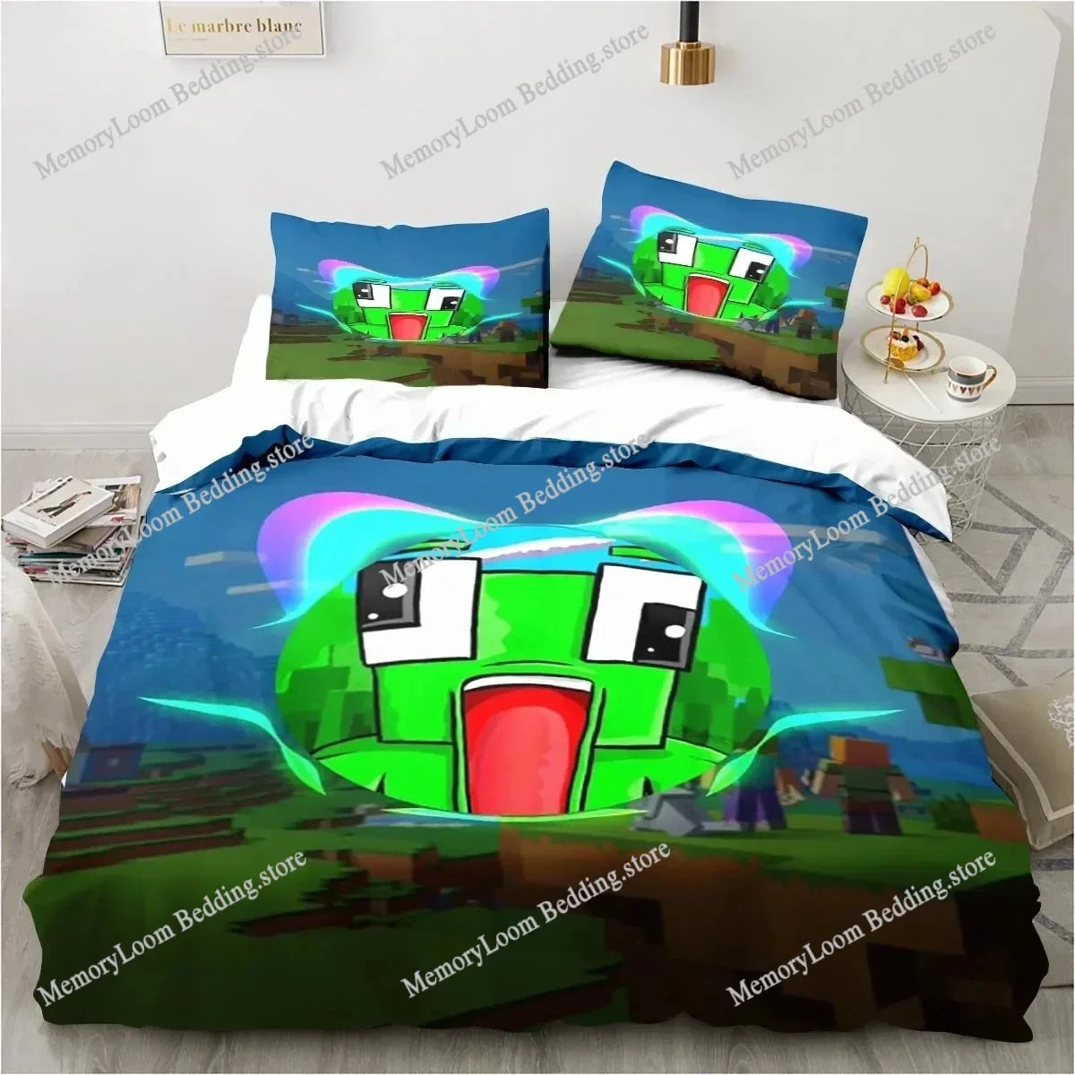 Cartoon Funny Play Unspeak.able Bedding Set Bedroom Soft Bedspreads for Bed Comefortable Duvet Cover Quilt and Pillowcase