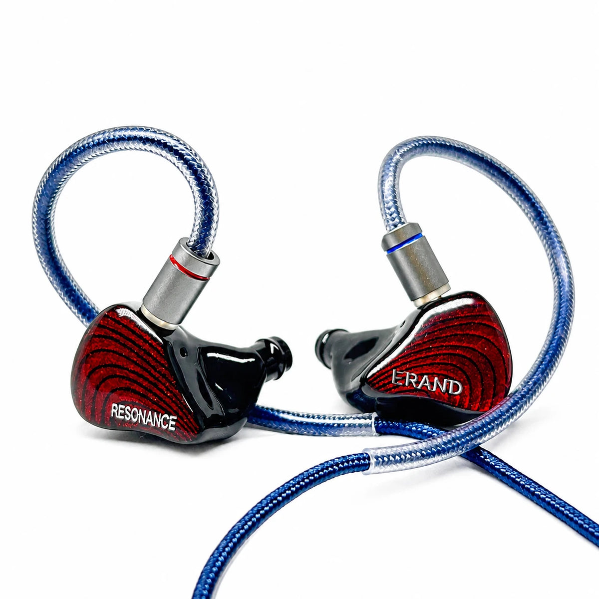 ERAND RESONANCE 5 RED 2DD+2BA+1MP Hybrid IEMs Wired HIFI In-ear Earphones 5-driver 5-tube 5-way Monitor Headphones Earbuds