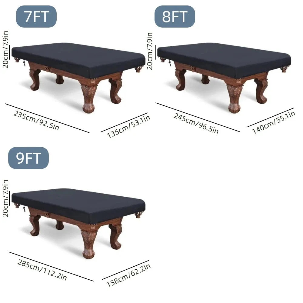 210D Billiards Table Dust Cover 7FT/8FT/9FT Waterproof Pool Table Cover Oxford Cloth Dustproof Furniture Protection