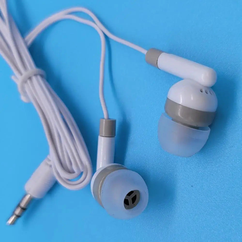 1/5 Pack Basic Earbud Headphones For Music, Wired Earphones in-Ear Disposable Headphones, 3.5 MM Audio Jack Stereo Earphones