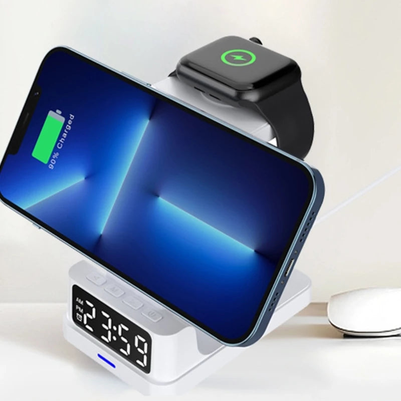 Wireless Chargers Phone Charging Station: Chargers Stand Multiple Devices for Cellphone Smartwatch Earphone F19E