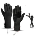 Winter Heated Gloves For Women Waterproof USB Heating Electric Gloves Anti Slip Screen Touchable Outdoor Skiing Cycling Sports