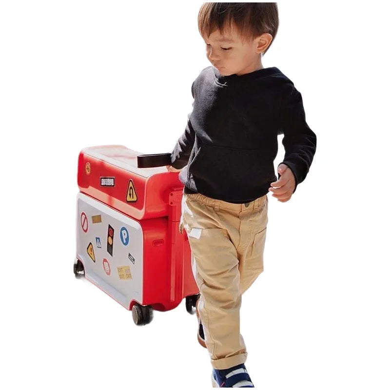 Parent-Child Travel Kids Luggage Lightweight Carry-On Suitcase Children's Trolley Multi-Functional Carry-On for Family Trips