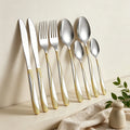 8Pcs Cutlery Sets Stainless Steel Black Tableware Knife Tea Fork Tea Spoon Flatware Dishwasher Safe Dinner Kitchen Dinnerware