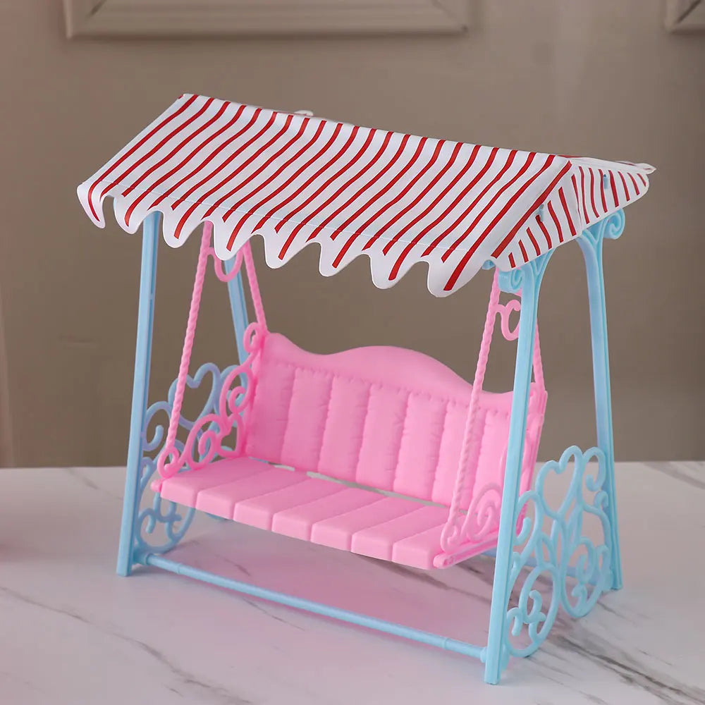 Dollhouse Furniture Creative Miniature Furniture Wardrobe/Bed/Shoe Rack/Bathtub/Swing For Doll Living Room Decor Accessories
