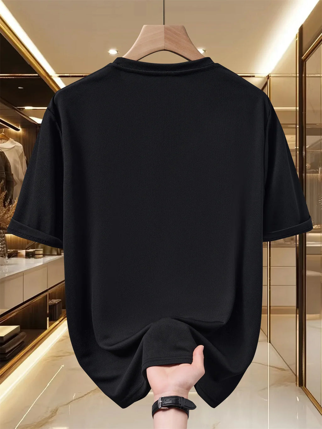 Men's T-shirt -Summer Short Sleeve Lightweight Top -Trendy, Fashionable, Breathable, Comfortable, Versatile -Simple Letter Print