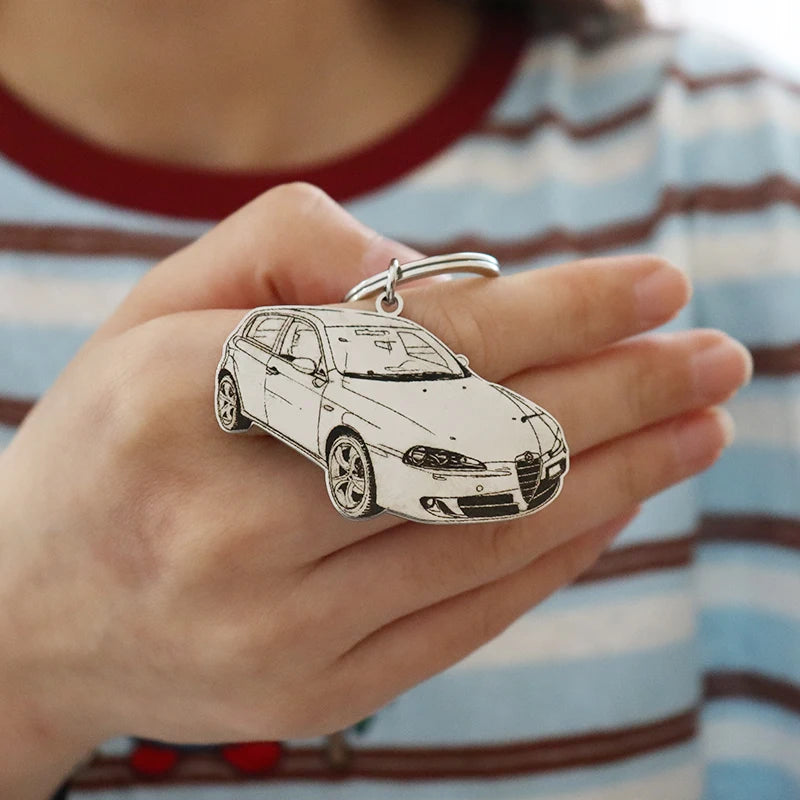 Personalized Car Photo Keychain Custom Engraved Motorcycle Picture Pendant Gifts Stainless Steel Memory Jewelry Picture Pendants
