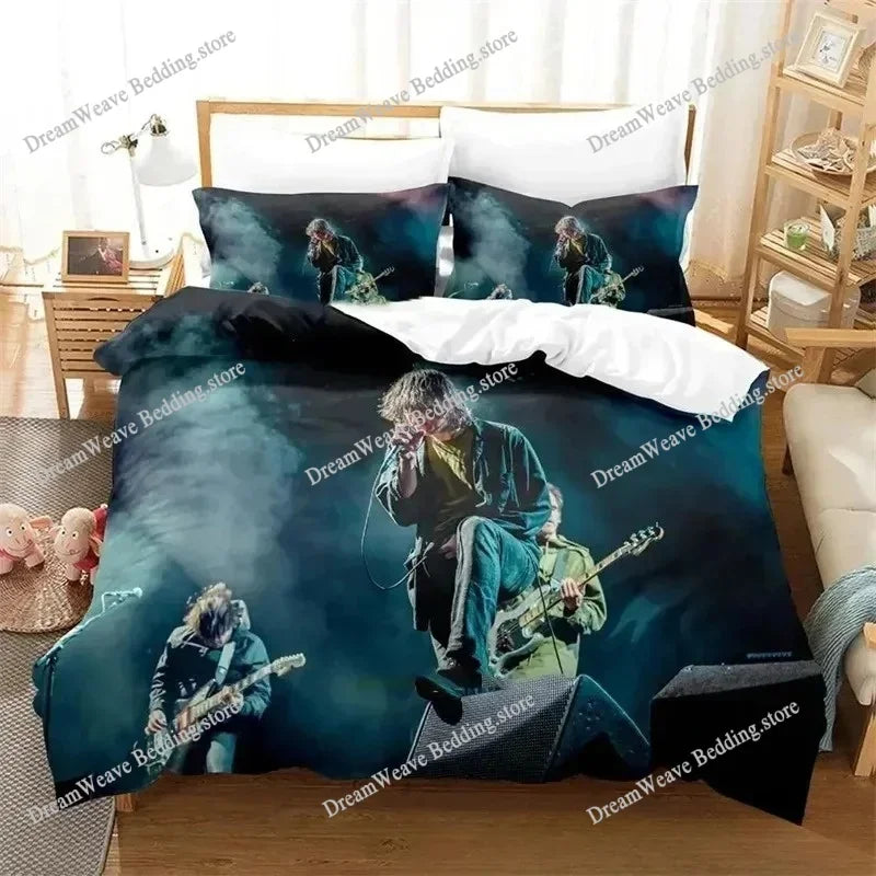 My Chemical Romance Bedding Set Single Twin Full Queen King Size Bed Set Aldult Kid Bedroom Duvetcover Sets Bed Sheet Set 202574