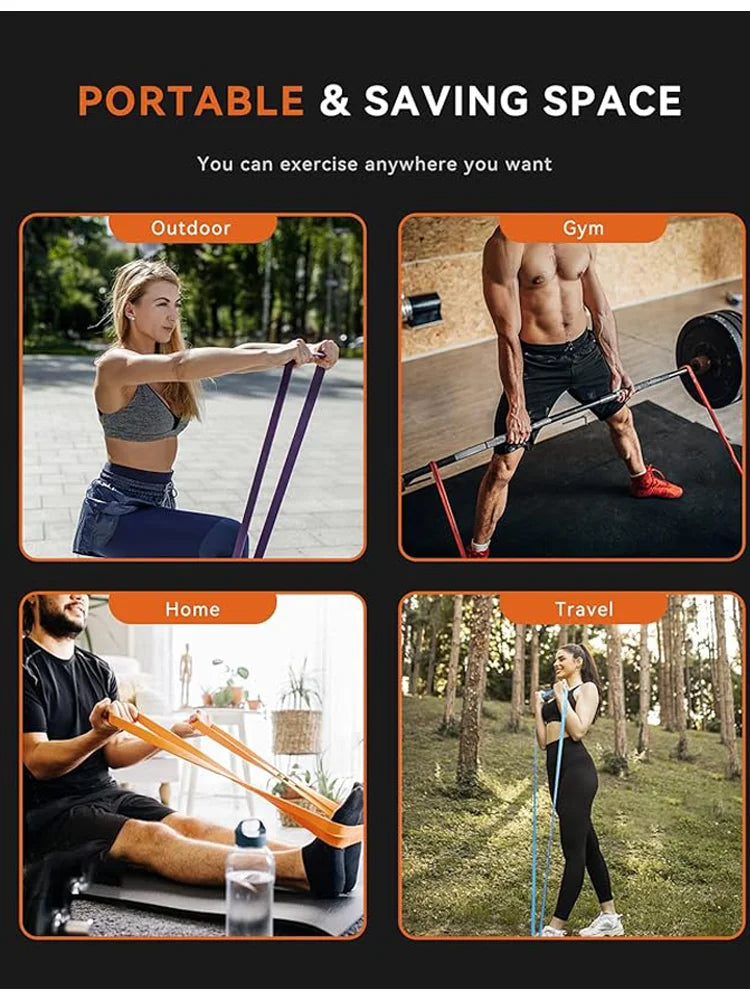 Level 4 Resistance Bands, Fitness Resistance Bands, Pull-Up Resistance Bands, Strength Training Elastic Ropes, Yoga Stretching Assist Bands, Heavy-Duty Resistance Bands, Fitness Resistance Bands, Exercise Bands, Pull-Up Assis