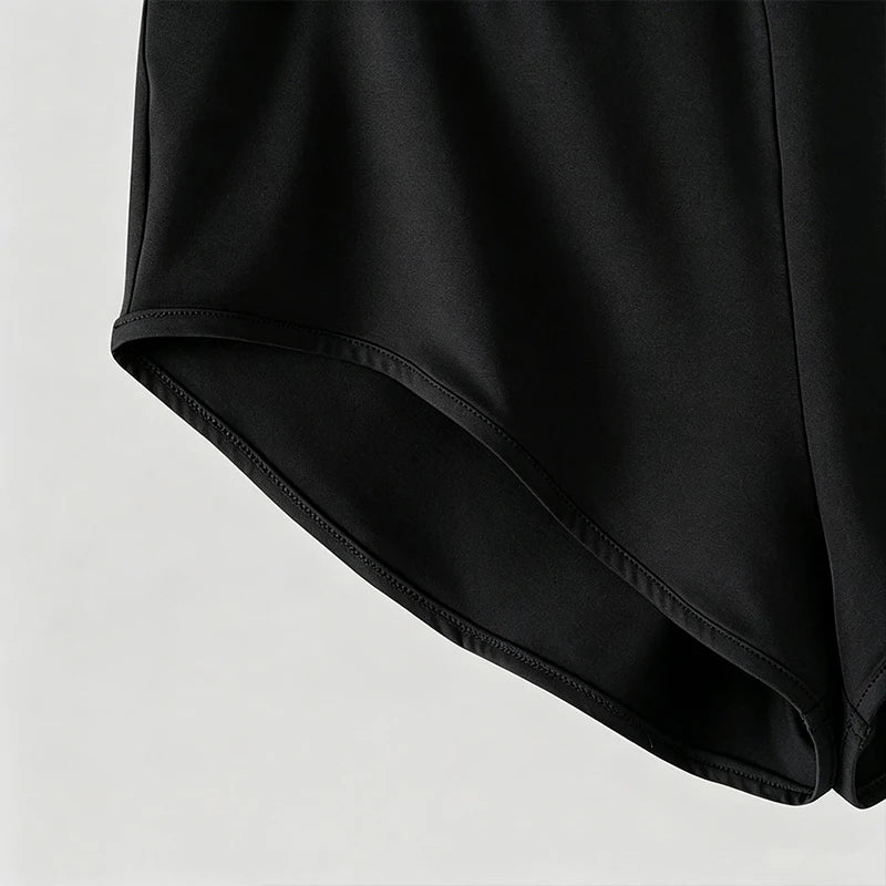 Men High Waist Stretch Sport Briefs Tight Hip Lifting Workout Shorts Quick Dry Fitness Running Athletic Underwear Bottoms S-2XL