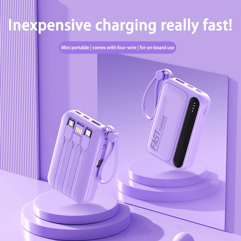 OnePlus 30000mAh Power Bank BuiIt in 4 Lines Super Fast Charging Large Capacity Portable External Battery for All Phones Android