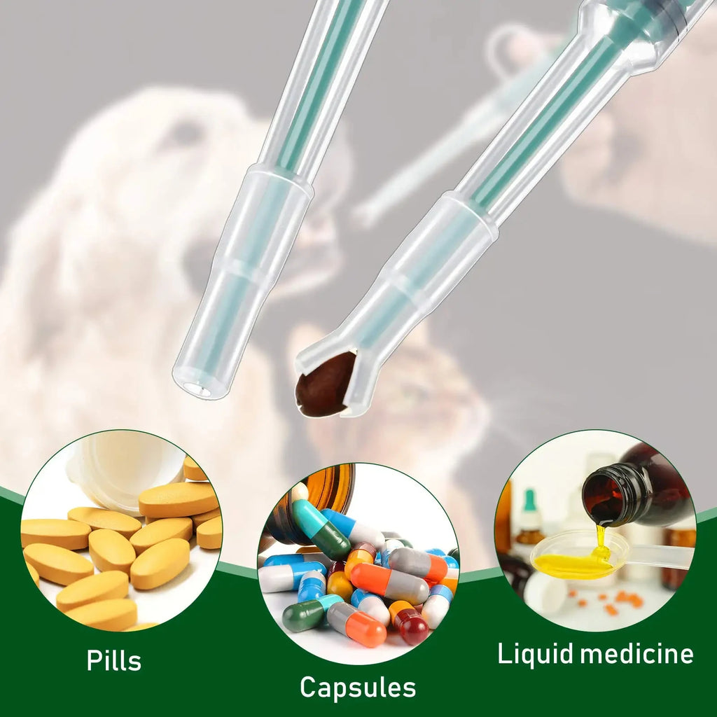 Pet Medication Dispenser, Pressing Feeding Stick for Cats and Dogs, Eating Pills, Pills, Medication Artifacts, Pet Sickness Care