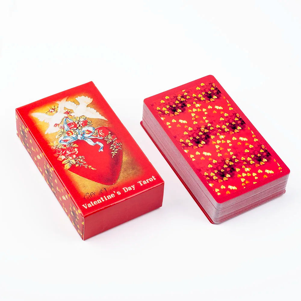 Valentine's Day 79-Card Tarot Deck Magic Arts Love Oracle Cards for Group Games Tabletop Size 10.3*6cm
