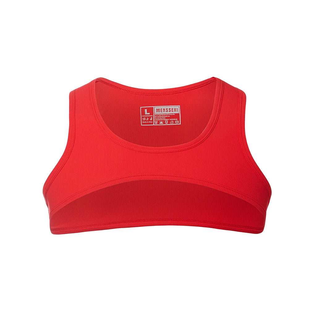 Men Tank Tops Tight and HighElasticity  CROP TOP Tank Top Men  Gym Tank Top Men BodyBuilding Gym Clothing