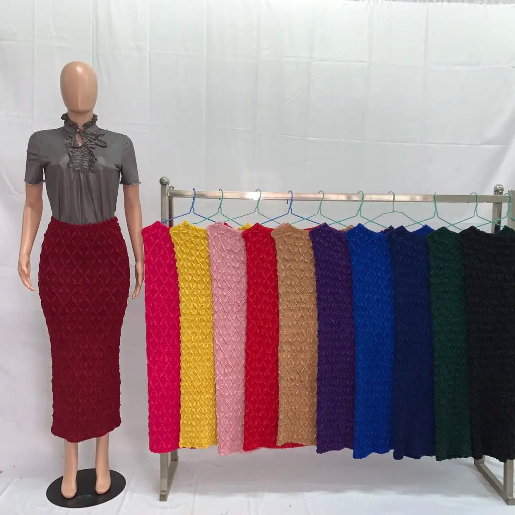 2026 181029# Long Skirts For Women Fit Slim High Waist Skirt Plus Size Skirt