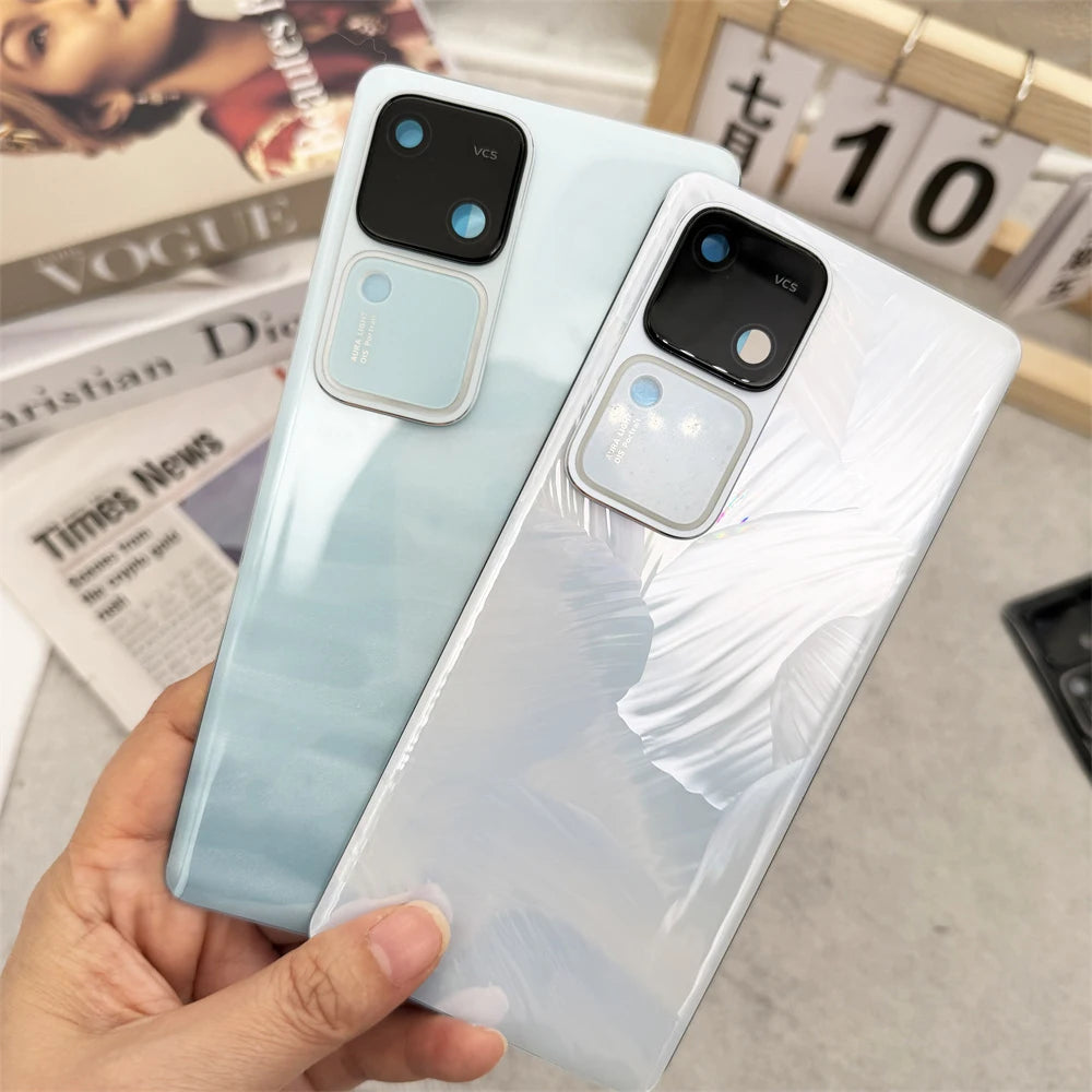 Back Glass Cover For Vivo V30/V30Pro S18/S18Pro Battery Cover Rear Panel Door Housing Case Replacement Parts With Camera Lens
