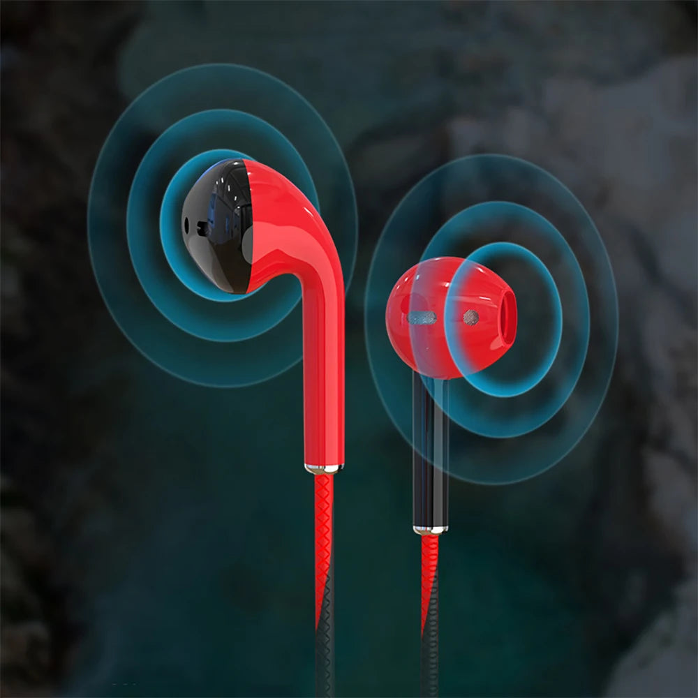 3.5mm Wired Headphones With Bass Earbuds Stereo Earphone Music Sport Gaming Headset With mic For Phone  MP3/MP4