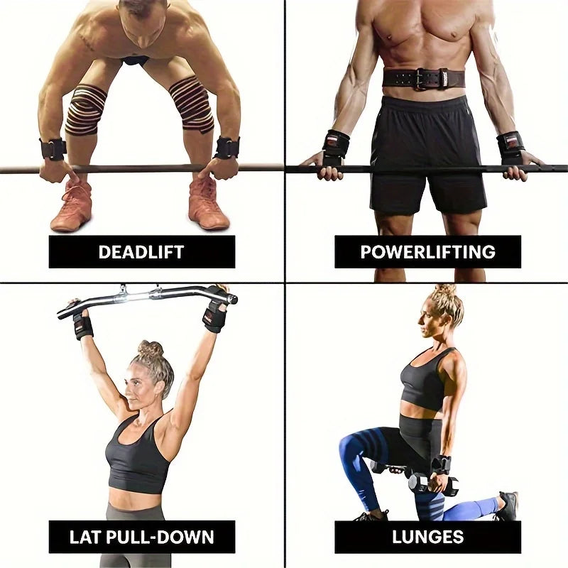 2pcs Fitness Squatting, Weightlifting, Pull Up, Wristband Hook, Horizontal Bar Sports Equipment, Strength Reduction Training,