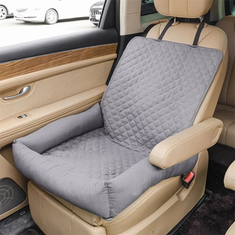 Dog Cat Pets Car Seat Cushion Outdoor Travel Hanging Bag Quilted Seat Pet Bed Car Nest Mat Comfortable Universal Car Accessories