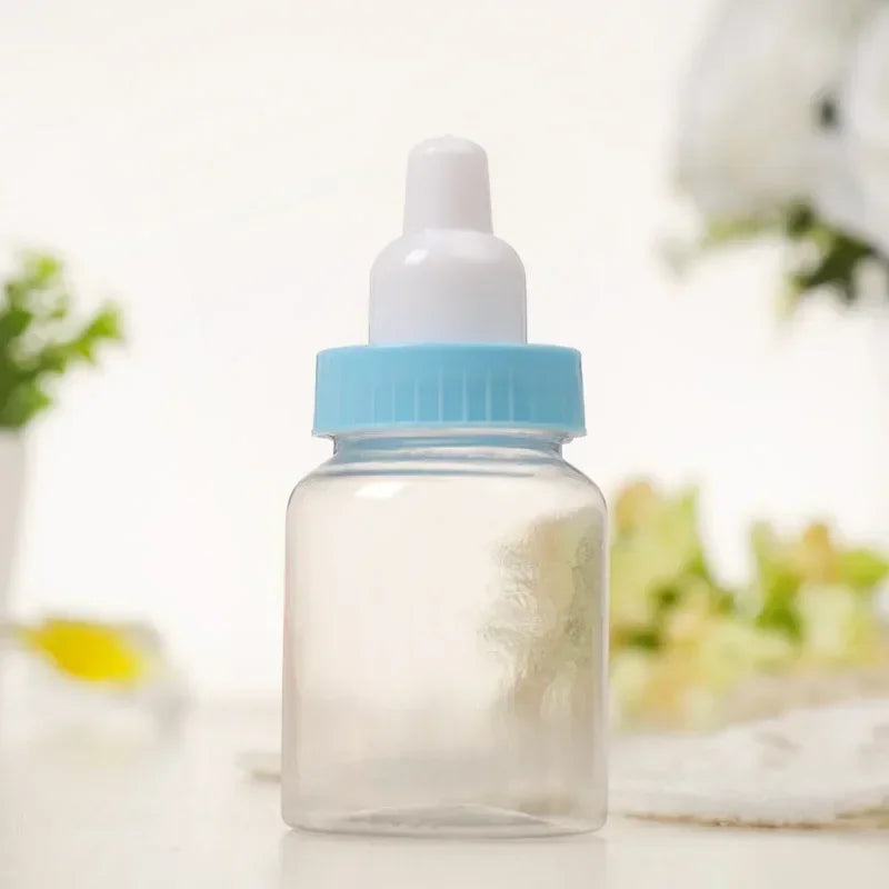 36pcs Baby Shower Favor Blue Pink Mini Milk Bottle for Girls Boy Party Gift Boxes  Halloween  Wedding Festival