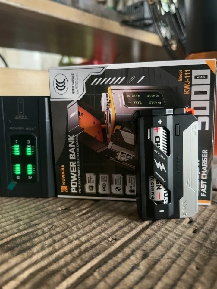 POWER BOX Capsule Disassemble Tactical Magazine Mobile Power Bank 20W Fast Charging Portable Replaceable Battery Pack 5000mAh