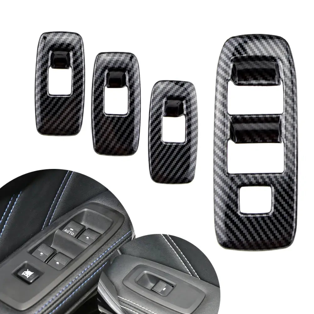 ABS Interior Accessories for Ford Everest Ranger 2016 2017 2018 2019 2020 2021 LHD Carbon Fiber Car Decoration Stickers Cover