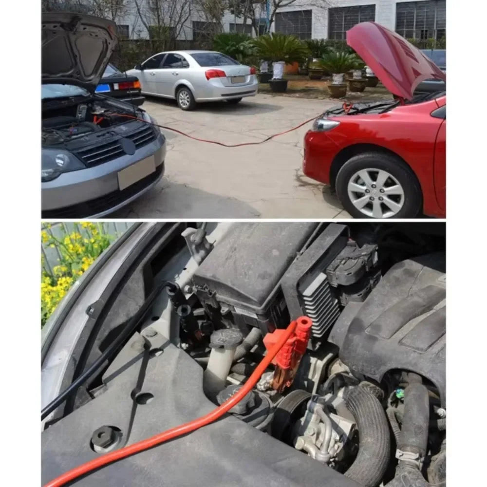 Car Emergency Accessories A Set 500A Car Power Charging Booster Cable Alligator Clamp Battery Double-ended with Clamps Clips