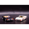 Building Block Model Car 677 Parts MOC White Black Vehicle Bundle Creative Toys For Boys Adults Children Christmas Gifts