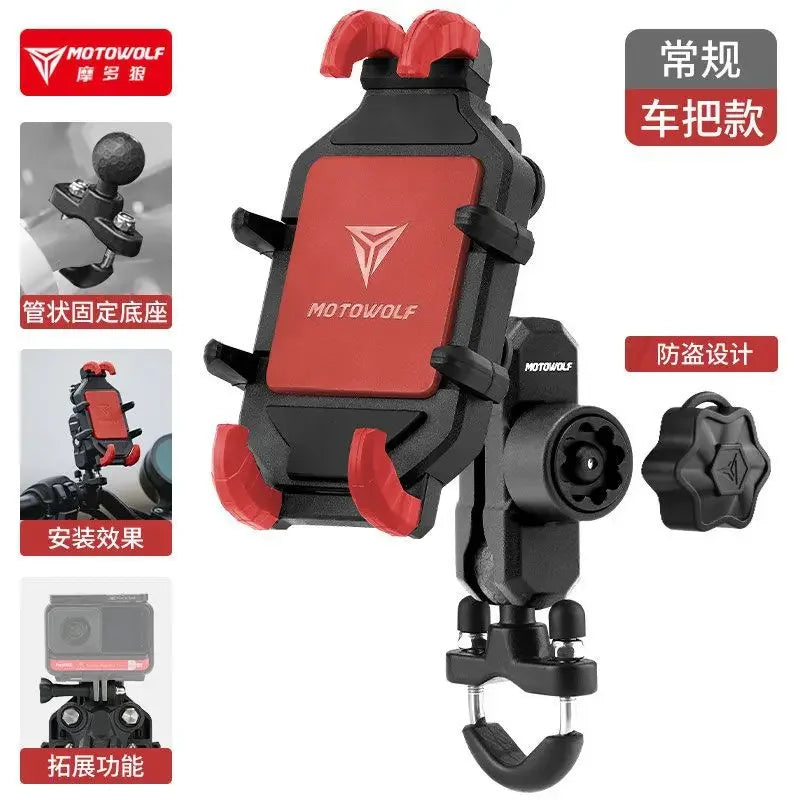 Motorcycle Wireless Charging Phone Holder Cradle Moto Support Cellphone Suporte Celular Motos Handlebar Mount biker Accessories