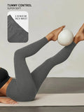 Women's Super Soft Leggings High Elasticity No See Through Workout Yoga Running Athletic Leggings