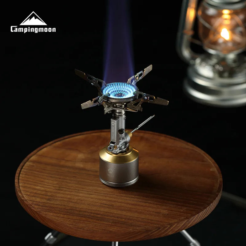 CAMPINGMOON  XD-2F Outdoor Portable Voltage Stabilized Integrated Gas Stove High Power Windproof Hiking Field Stove Cooker