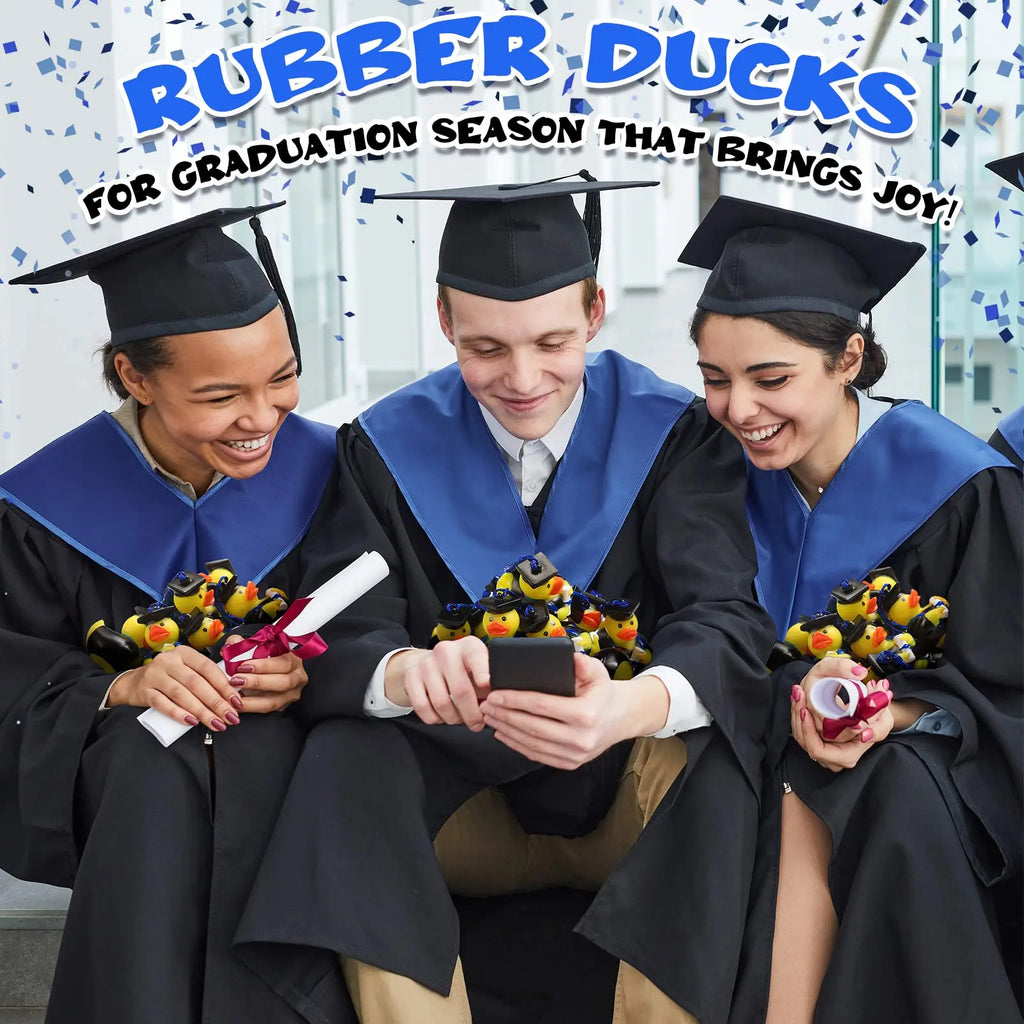 Graduation Diploma Rubber Ducks Grad Rubber Duck Gifts Graduation Duck Bulk for Student Pool Theme Party Favors