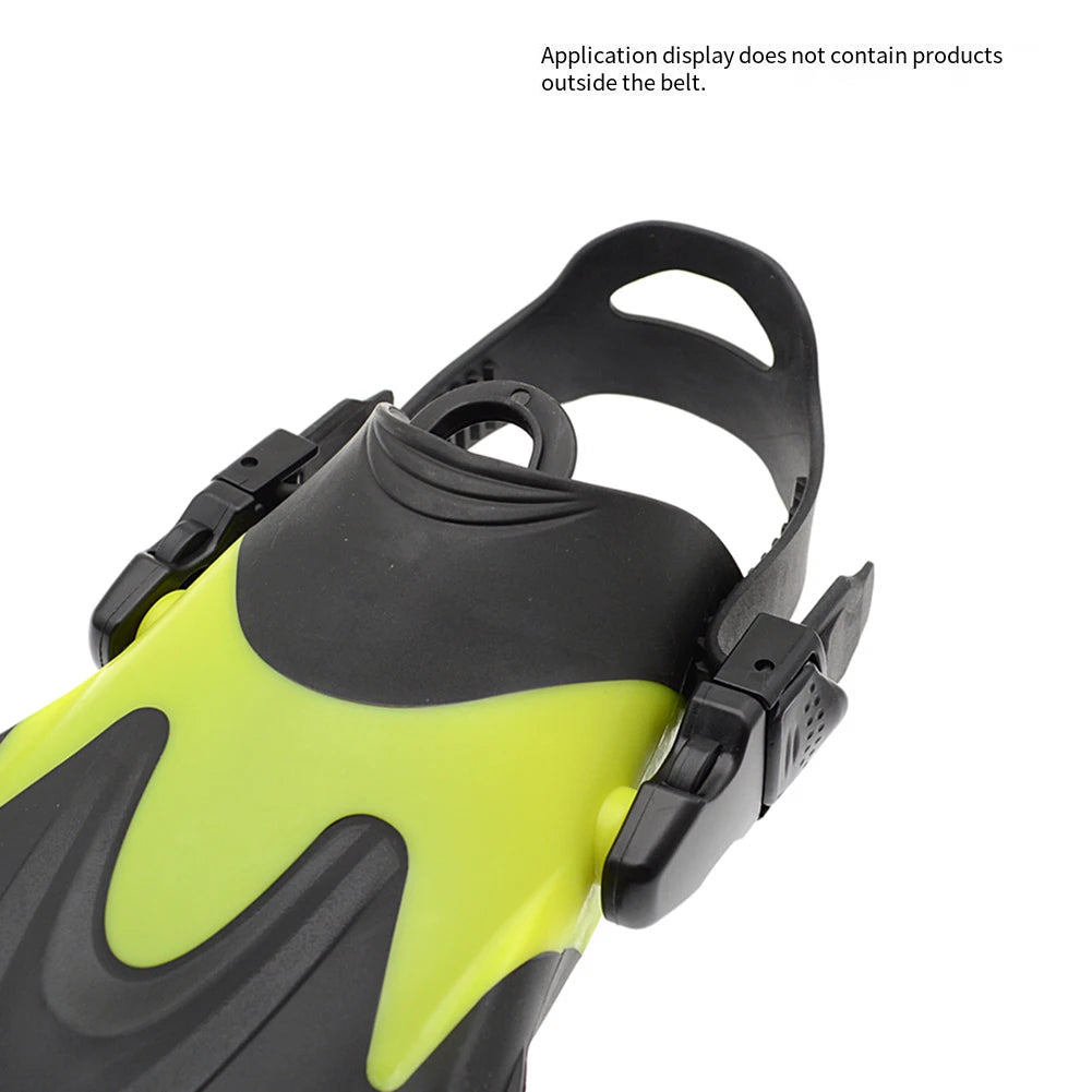1 Pair Adjustable Scuba Diving Fins Accessories Swimming Fins Straps With Quick Release Buckles Fin Flippers Strap TPR Fin
