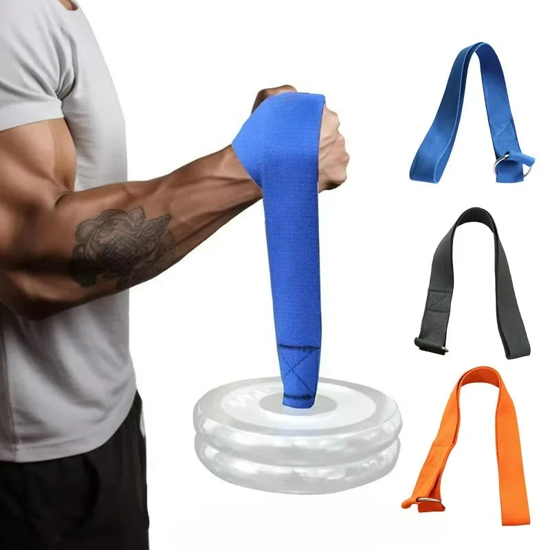 Home Gym Forearm Arm Strength Training Straps  Muscle Training Accessories Designed Specifically for Barbell Plate Training